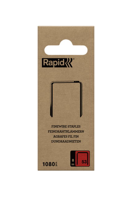 Rapid Finewire Staples 8mm No. 53