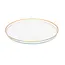 Classic Touch Glass Clear Charger Plate with Gold Rim Ø32cm