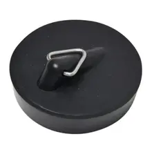 Washbasin Stops, Black Rubber 38.5mm