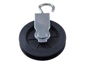 Tow Block + Hook, Nylon Wheel