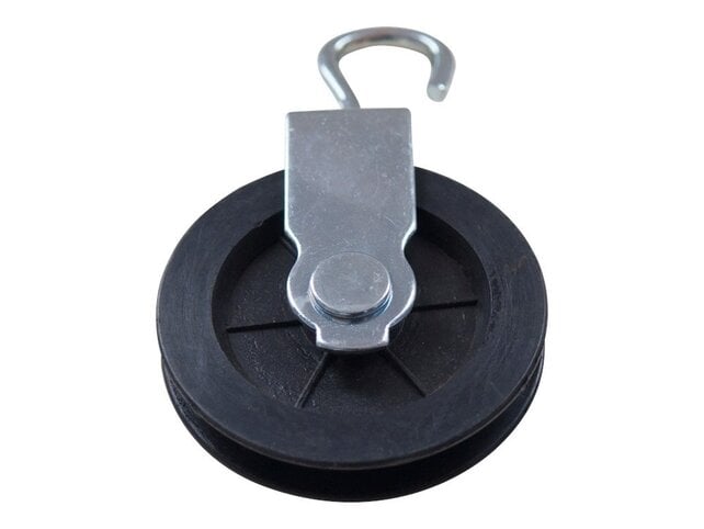 Tow Block + Hook, Nylon Wheel