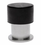 Door Stops, Cylindr., Floor, Stainless Steel
