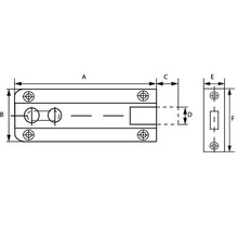 Profile Sliding Bend Brass Polished 40x25mm