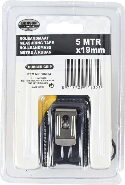 Measuring Tape Rubber 5m x 19mm