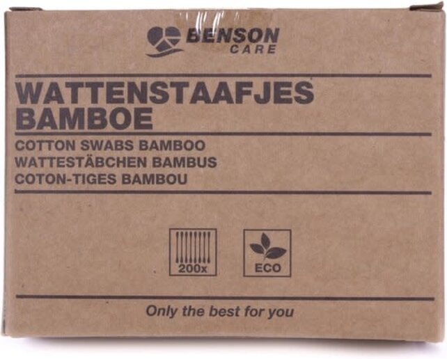 Benson Cotton Swabs Bamboo 200pcs