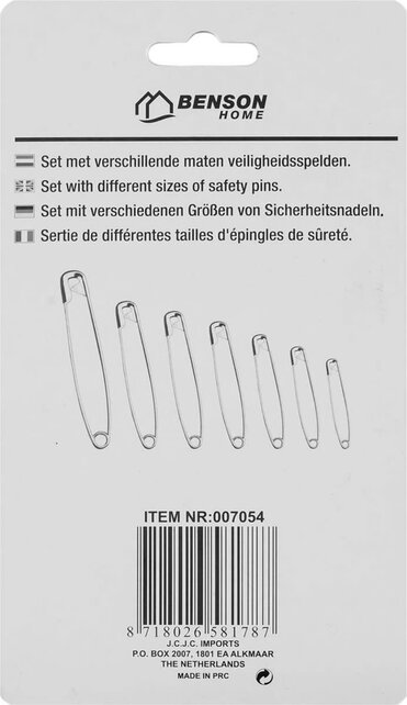 Benson Safety Pins Set