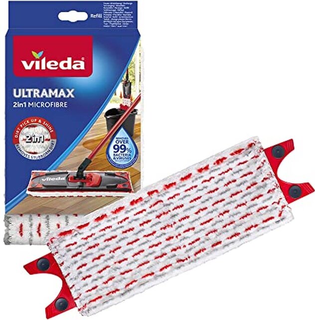 UltraMax Vileda Replacement - 1 per pack - Suitable for all Vileda flat mop systems