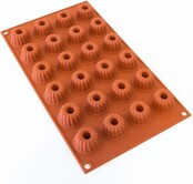 Silikomart Silicone Mold 24 x Mini Gugelhupf 3,5cm