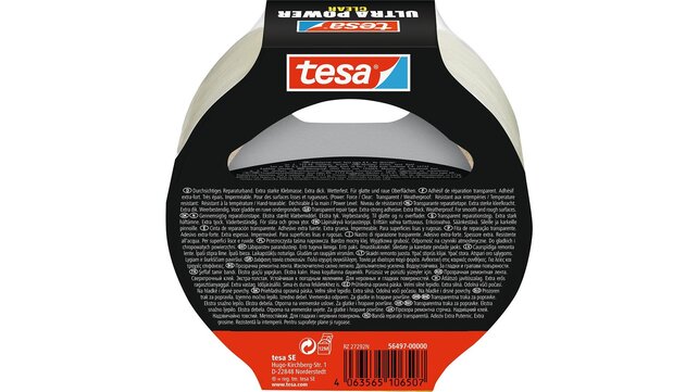Tesa Ultra Power Extreme Ducttape Transparant 48 mm x 10 m