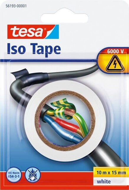 Tesa Isolatie Tape 10m x 15mm Wit