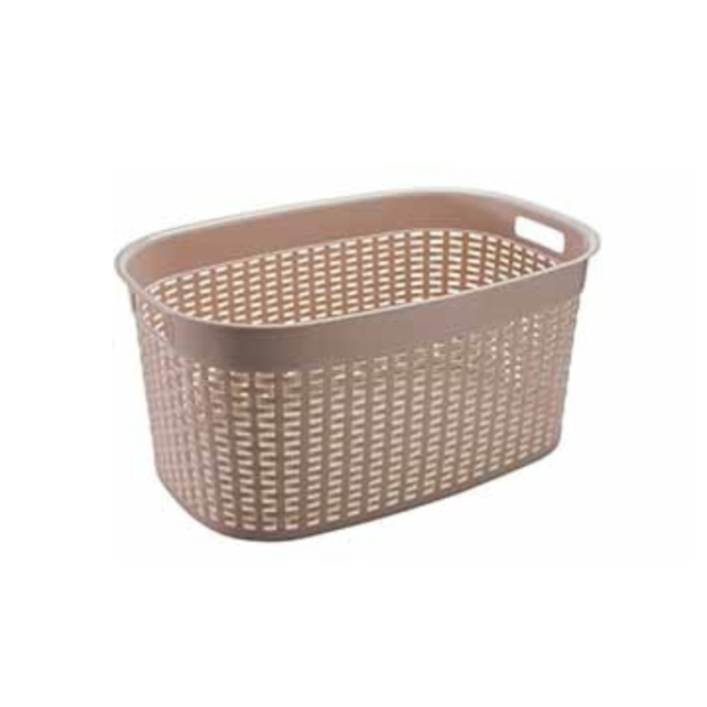 Hega Panier à linge en rotin 44L