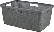 Curver Jute Laundry Basket 46L Rectangular