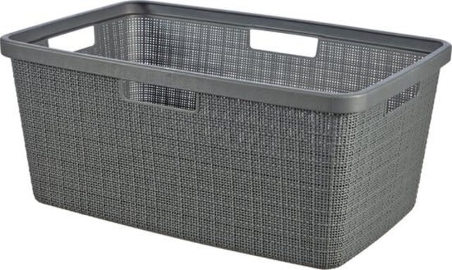 Curver Jute Laundry Basket 46L Rectangular
