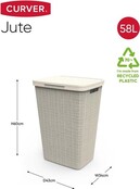 Curver Jute Wäschebox 56L