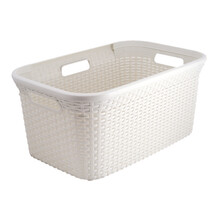 White Laundry Basket 45L