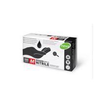 Heva Gants Nitrile Noirs - 100 Pièces