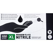 Heva Schwarze Nitrilhandschuhe - 100 Stück