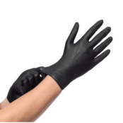 Heva Gants Nitrile Noirs - 100 Pièces