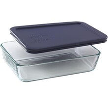 Pyrex Blauw Glas Voedselopslag - 3 kopjes