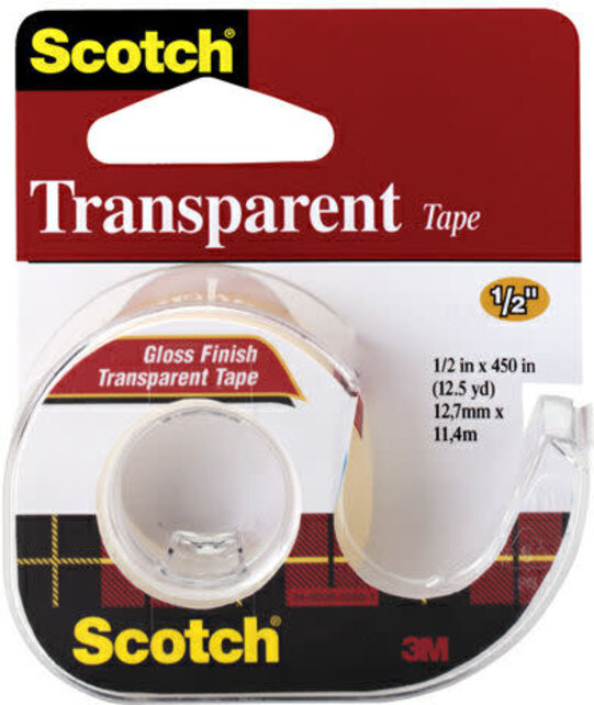 Scotch Transparent Glossy Tape  12.7mmx11.4m