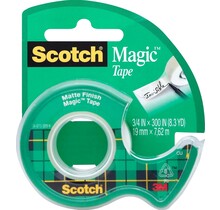 3M Scotch Onzichtbare Magic Tape met dispenser - 19mm x7.62m