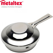 Chauffe-fondue - 16 cm - Acier inoxydable - Argent