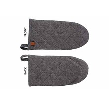 Cosy & Trendy – Stoff-Ofenhandschuh - Schwarz Chambray 30 cm