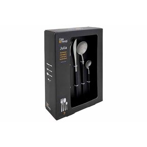 Julia Cutlery Set 16pcs Vintage-Black