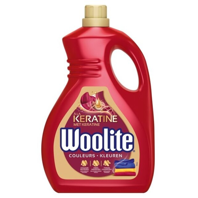 Woolite Kleuren Wasmiddel - Beschermt en Herstelt Kleur en Glans (1,5L - 25 Wasbeurten)