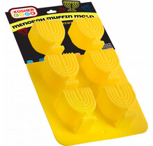Kosher Cook Moule à Muffin/Cupcake en Silicone - 6 Menorahs