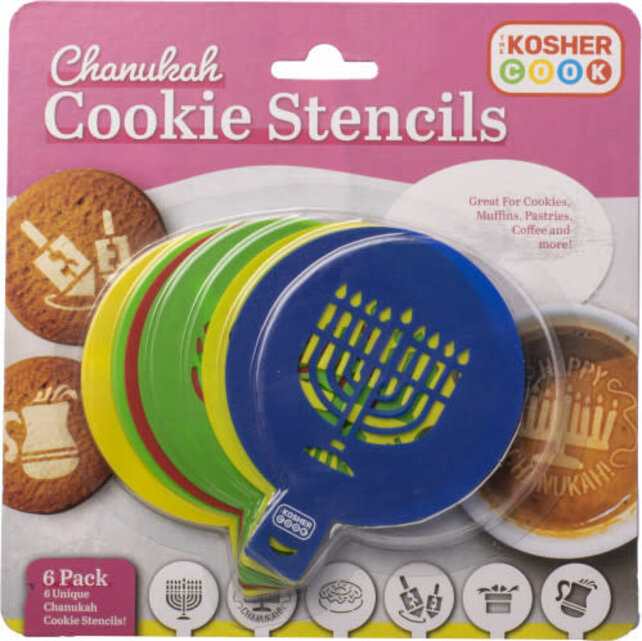 Kosher Cook Pochoirs à biscuits de Hanoucca – set de 6
