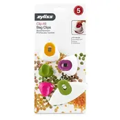 Zyliss Multikleurige zakclips met magneten – Set van 5