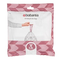 Brabantia Perfect Fit afvalzakken - 2/3 L - 40 Bags - Code V