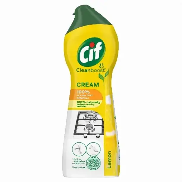 Cif Pro Formula Crema Al Limone - 750 Ml Per Superfici Dure, Sgrassante Senza Aloni - 3
