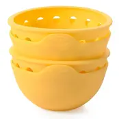 OXO Pocher à Œufs en Silicone, Jaune - Lot de 2
