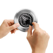 OXO Good Grips Siliconen Gootsteenzeef Grijs Eén Maat