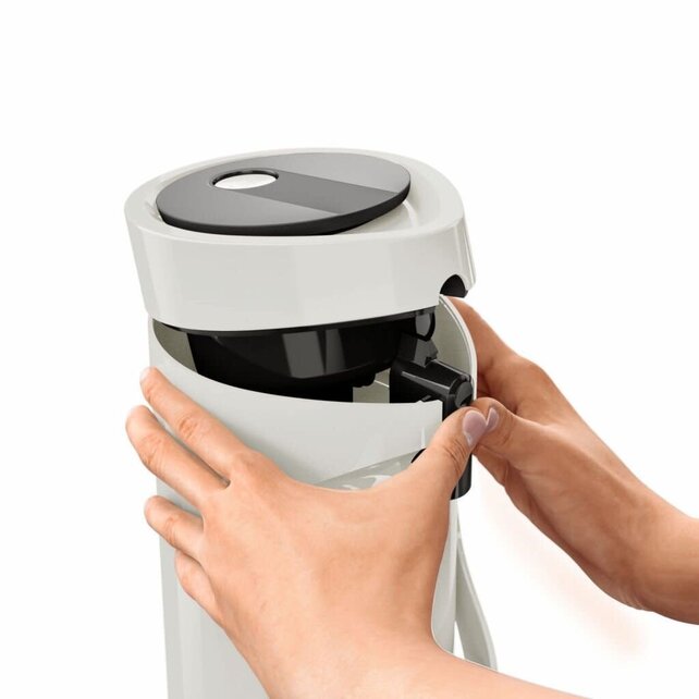 Tefal Ponza Pump-Thermoskanne 1L – Heiß 12h, Kalt 24h, Einfache Pumpe