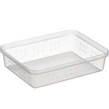 Sunware Square Basket A5 Transparent  25,2 x 19,1 x 6,2 cm