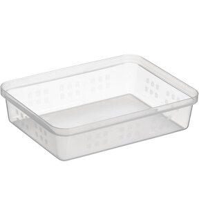 Sunware Square Basket A5 Transparent  25,2 x 19,1 x 6,2 cm