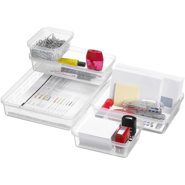 Sunware Square Basket A5 Transparent  25,2 x 19,1 x 6,2 cm