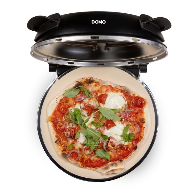 Domo Pizzaoven 'My Express Pizza' Zwart - Keramische Steen