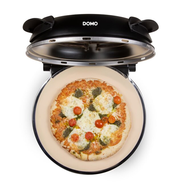 Domo Pizzaoven 'My Express Pizza' Zwart - Keramische Steen