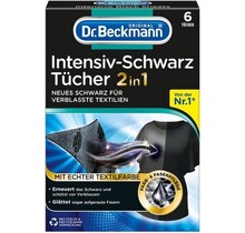 Dr. Beckmann - Lingettes Noir Intense 2 en 1 - 6 pièces