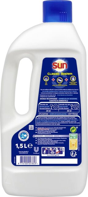 Sun Classic - Vaatwasmiddel Gel – 75 Wasbeurten