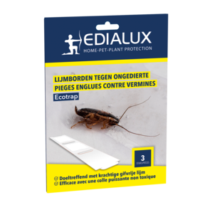 Ecotrap 3 Panneaux de Colle Piège à Souris et Insectes