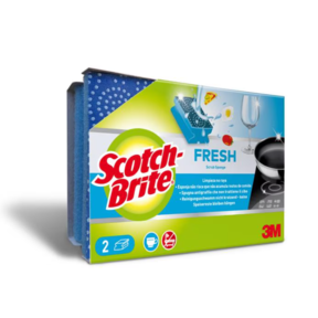 Non-Scratch Scouring Pad With Nail Protection
