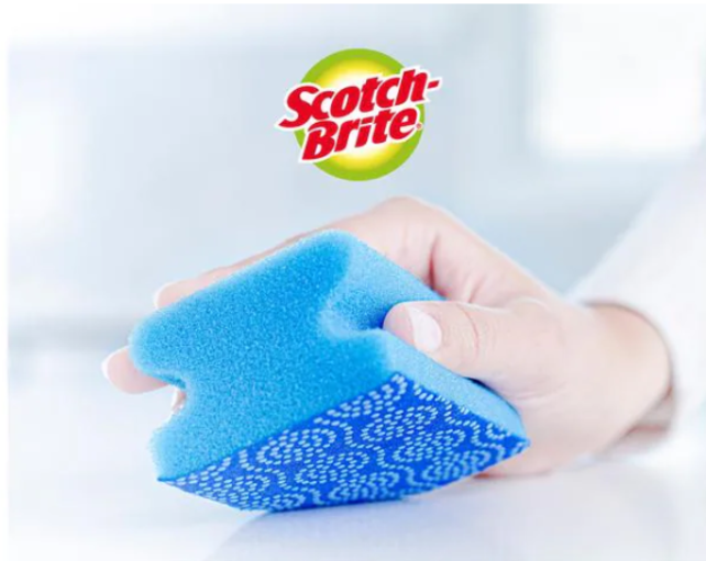 Scotch-Brite Schuurspons Krasvrij met Nagel bescherming - 2 Stuks