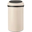 Brabantia Brabantia Touch Bin afvalemmer 60 liter soft Beige