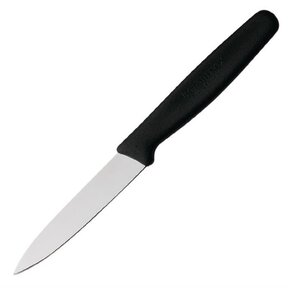 Gemüsemesser, gerade Spitze, 8 cm, Schwarz
