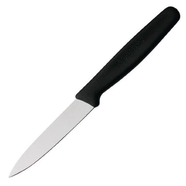 Victorinox Vegetable Knife Straight Point 8cm Black